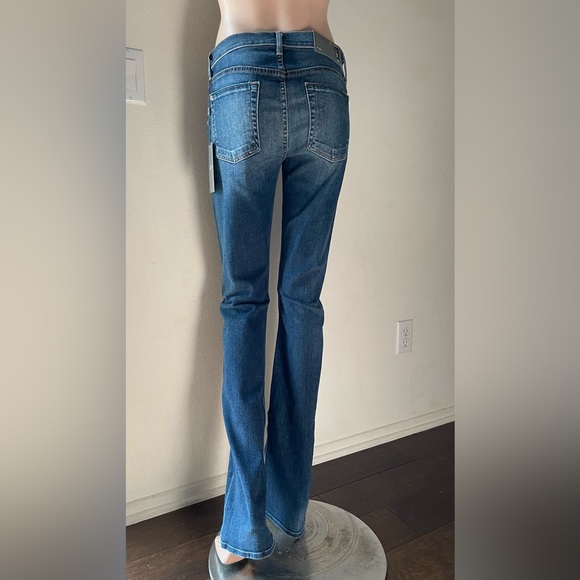 New Women’s 7 For All Mankind Jeans Skinny Bootcut blue Size 28 - Picture 5 of 16